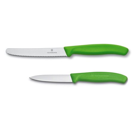 VICTORINOX SWISS ARMY Utility  Paring Pillow Knife with Green Handle 246926